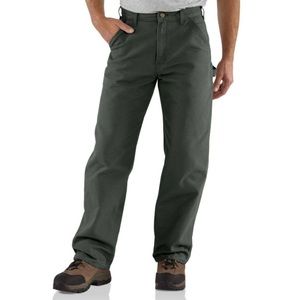 Carhartt pants washed duck work dungaree NWT green 46x32 loose original fit